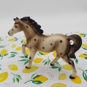 Appaloosa Horse Figurine Vintage Ceramic Spotted Coat Nez Perce Native American